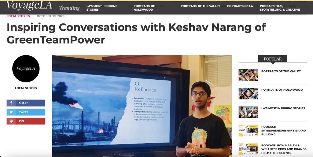 Inspiring Conversations with Keshav Narang of GreenTeamPower
